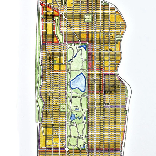 Manhattan Neighborhoods (Vertical)