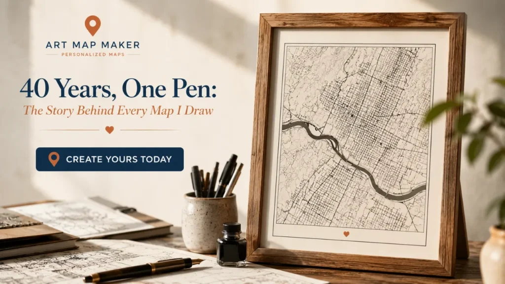 40 Years, One Pen: The Story Behind Every Map I Draw