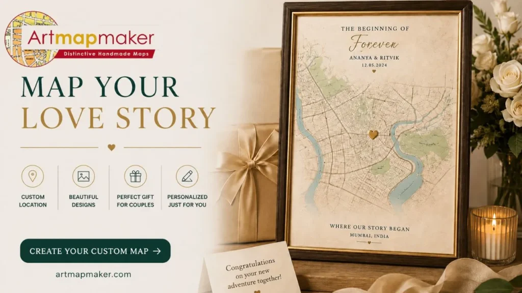 A Map as a Wedding Gift Here’s Why It’s Brilliant - Blog banner