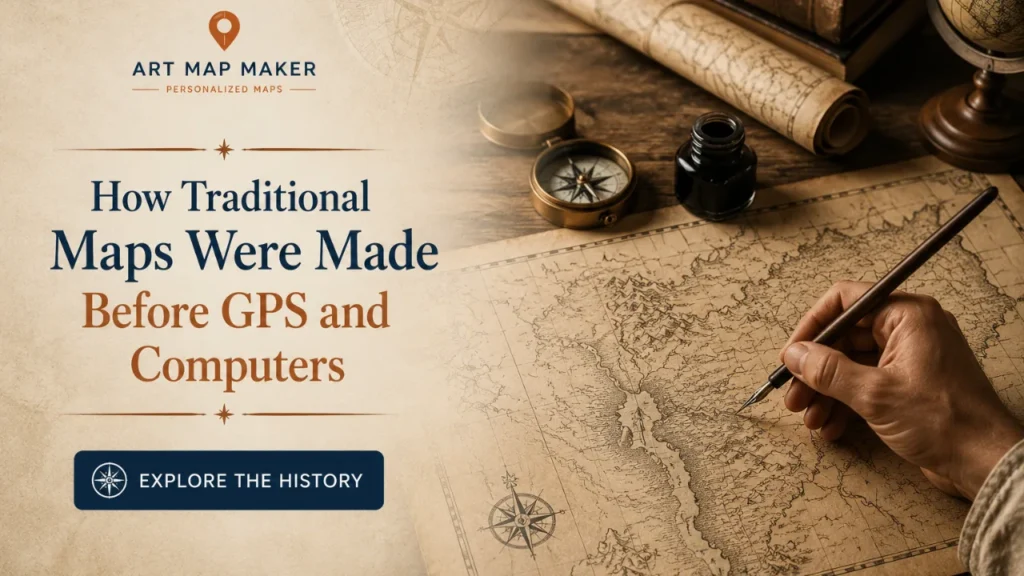 Traditional Maps Were Made Before GPS and Computers